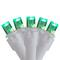 Brite Star 70ct. Green LED Wide Angle Icicle Lights with White Wire